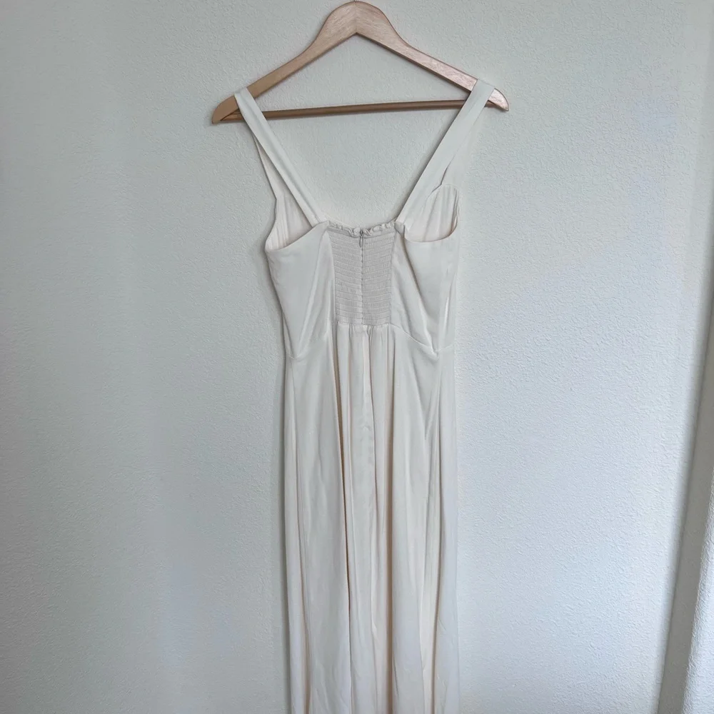Reformation Ivory Fringe Midi Dress - Picture 10 of 10